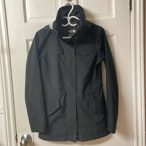 The North Face Romera black hooded rain jacket women’s size XS